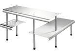 Maximex 2035030500 Maximex Massivo Trio Eckregal Silber 2 FachböDen