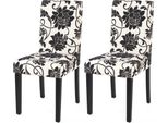 Set Di 2 Sedie Per Sala Da Pranzo Sedia Da Cucina Littau ~ Tessuto, Jacquard, Gambe Scure