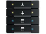 Sensore A Pulsante 4/8 Volte Multifunzione - Sensore A Sfioramento Knx 8 Volte 6127/02-885
