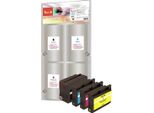 Peach PI300-533 - Inchiostro A Base Di Pigmento - Nero - Ciano - Magenta - Giallo - Hp - Multi Pack - No. 932XL - No. 933XL - Stampa Inkjet