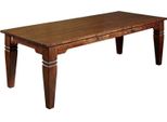 MASSIVMOEBEL24 | Tavolo Da Pranzo In Legno Di Acacia 200X100X76 Nougat Laccato Oxford #606
