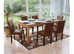 Set Di 6 Sedie Per Sala Da Pranzo Sedia Da Cucina Littau ~ Tessuto, Similcuoio Scamosciata, Gambe Scure