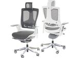 Sedia Da Ufficio Merryfair Wau 2, Sedia Da Tavolo Girevole, Imbottita/Mesh, Ergonomica ~ Nero-Grigio