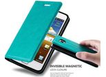 Cadorabo Custodia Per Samsung Galaxy S2 / S2 Plus Custodia Protettiva In Turchese Custodia Per Cellulare Cover Chiusura Magnetica