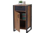Cassettiera HWC-A27, Mobile Cassettiera, 90X50X43Cm Struttura 3D Certificata Mvg, Aspetto Rovere Selvatico
