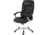 Sedia Professionale Per Ufficio L42 Xxl, Poltrona Girevole Per Dirigenti, Portata 150 Kg In Similpelle ~ Nero