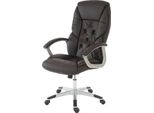 Sedia Professionale Per Ufficio L42 Xxl, Poltrona Girevole Per Dirigenti, Portata 150 Kg In Similpelle ~ Marrone