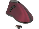 Delock - Mouse - Ergonomico - Per Destrorsi - Ottico - 5 Pulsanti - Senza Fili - 2,4 Ghz - Ricevitore Senza Fili (Usb) -