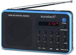 Sunstech RPDS32BL/ Radio Portatile Nera E Blu