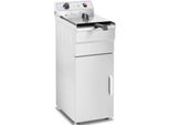 Friggitrice Elettrica Royal Catering - 16 L - 6000 W - 400 V - Armadio Di Base - Rubinetto Di Scarico -
