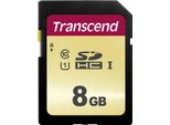 Transcend 500S - Scheda Di Memoria Flash - 8 Gb - UHS-I U1 / Class10 - Sdhc UHS-I