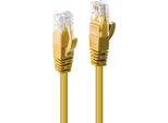 Lindy - Cavo Patch - Da RJ-45 (M) A RJ-45 (M) - 20,0 M - Utp - Cat 6 - Crimpato, A Trefoli, Liscio - Giallo (48069)