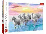 Trefl 37289 Puzzle Di Cavalli Bianchi Al Galoppo - 500 Pezzi