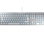 Cherry Kc 6000 Slim Per Mac - Tastiera - Usb - Tedesco - Interruttore A Chiave: Cherry Sx - Argento (JK-1610EN-1)