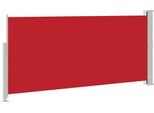 Vidaxl Tenda Laterale Estensibile 140X300 Cm Rosso