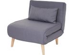 Divano Letto HWC-D35, Divano Letto Funzionale Poltrona Pieghevole Poltrona Reclinabile Poltrona Giovanile Poltrona, Tessuto/Tessuto ~ Grigio Chiaro