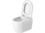 Duravit Me By Starck Wc Suspendu, Compact, Rimless, à Fond Creux, Durafix Inclus, 370X480Mm, 2530099000, 2530099000