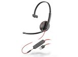 Poly Blackwire 3215 - Cuffie - Archetto - Chiamate E Musica - Nero - Monofonico - Digitale