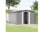 Vidaxl Casetta Da Giardino 257X298X178 Cm In Metallo Grigio