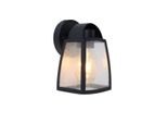 Applique Da Esterno In Alluminio Kelsey Nero Verso Il Basso E27 Lutec 5273701012
