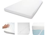 10Cm Memory Foam Materasso Topper HWC-E63, Topper Materasso Topper Materasso Protettore ~ 140X200Cm Visco Foam