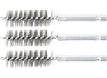 Bgs Spazzola In Acciaio 16 Mm Esagono Esterno 6,3 Mm (1/4") 3 Pezzi - 3078-16-S"