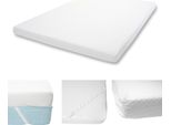 10Cm Schiuma Fredda Materasso Topper HWC-E63, Topper Materasso Topper Materasso Protettore ~ 180X200Cm