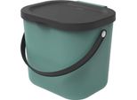 Rotho Albula Cestino Per Rifiuti 6 Litri 23,5X20X20,8Cm Verde Vischio