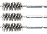 Bgs Spazzola In Acciaio 18 Mm Esagono Esterno 6,3 Mm (1/4") 3 Pezzi - 3078-18-S"