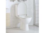 Vidaxl Sedile Per Wc Con Chiusura Morbida E Sgancio Rapido Bianco