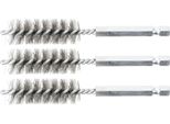 Bgs Spazzola In Acciaio 15 Mm Esagono Esterno 6,3 Mm (1/4") 3 Pezzi - 3078-15-S"
