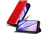 Cadorabo Custodia Per Samsung Galaxy J6 2018 Custodia Protettiva In Rosso Custodia Per Cellulare Cover Chiusura Magnetica