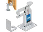 Kotarbau® Fermaporta 97 Montaggio A Pavimento Porta Porta Porta Argento Fermaporta Staffa Di Bloccaggio Paracolpi Acciaio Robusto Solido