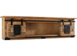 MASSIVMOEBEL24 | Mensola In Legno Di Mango 130X25X35 Mango Naturale Laccato Railway #165