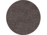 Tappeto A Pelo Alto Life Taupe 160 Cm Rotondo