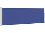 Vidaxl Tenda Laterale Estensibile 100X300 Cm Blu