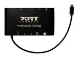 Port Connect Travel 1X4K ++ - Dockingstation - USB-C - Vga, Hdmi, Mini Dp - 1Gbe (901906)