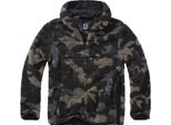 Brandit - Maglione Da Lavoro Teddyfleece Troyer Camo Scuro - M
