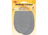 Kleiber 85502 Kleiber Toppe In Pelle Scamosciata Da Cucire, 100 X 125 Mm, Grigio