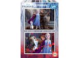 Educa Borras - Puzzle Disney Frozen 2, 2 Zestawy Po 100 ElementóW, Premium