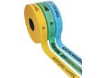Nastro Di Segnalazione Del Percorso Impresso Attenzione Tubo Di Teleriscaldamento L.40Mm L.250M Giallo