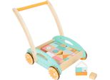 Small Foot - Passeggino In Legno Con Blocchi Pastello, 35Dlg.