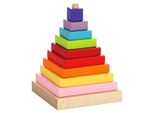 Rappa Cubika Piramide Colorata - Puzzle In Legno 9 Pezzi