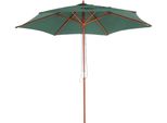 Ombrellone Florida, Ombrellone Da Giardino, Ø 3M Poliestere/Legno ~ Verde Oliva