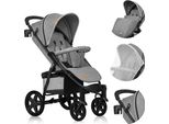 Lionelo Annet Plus Passeggino Con Posizione Reclinabile Pieghevole Grigio