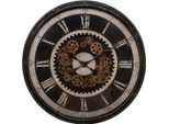 Atmosphera CréAteur D'intéRieur Orologio Da Parete In Plastica Nera 8,5 Cm X 76 Cm