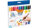 Jovi Textile Markers Set Di Pennarelli Per Tessuti 12 Pz