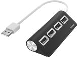 Hama Hub USB-A 2.0 4 Porte 480 Mbit/S Nero