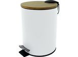 Bidone A Pedale Helit "The Bamboo"" 3 Litri Bianco"