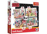 Trefl Puzzle 4W1 Minnie Z PrzyjaciółMi (34355)